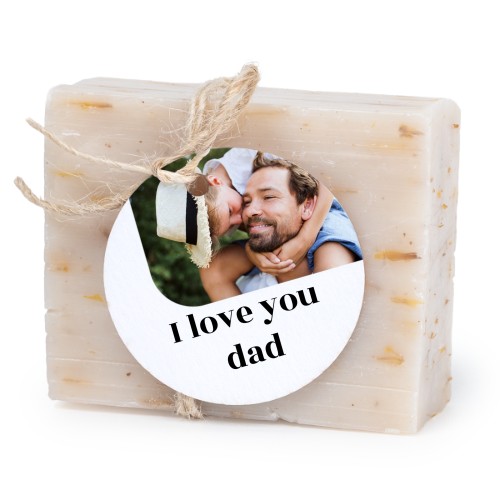 Zeepjes met rond label - set van 6