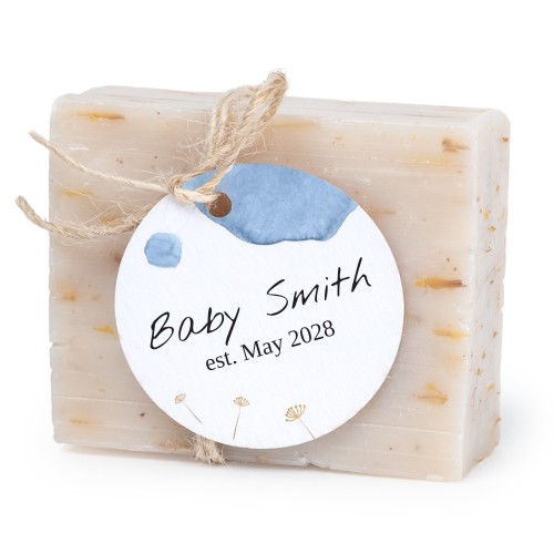 Zeepjes met rond label - set van 6 Zeepjes met rond label - set van 6