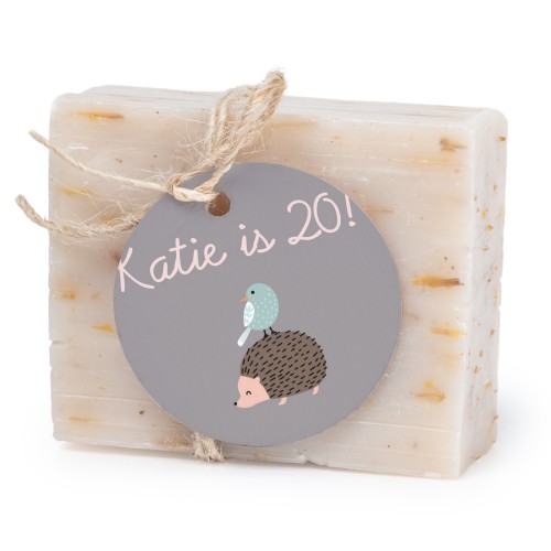 Lot de 6 savons avec étiquettes rondes Lot de 6 savons avec étiquettes rondes