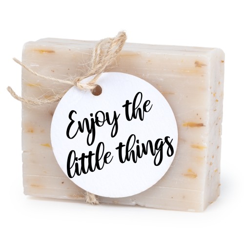 Seife mit rundem Etikett (6er-Set)