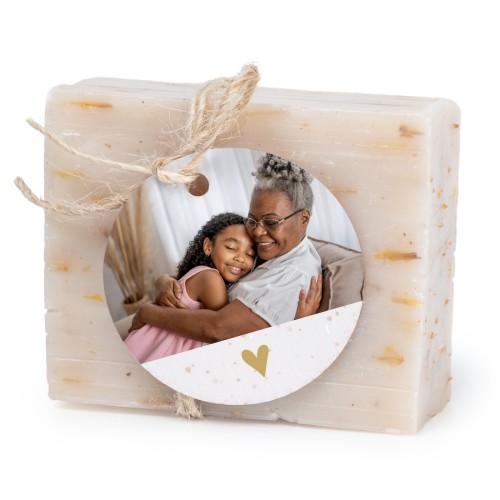 Soap bar with round label (6 pcs)