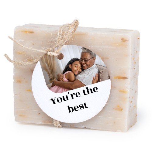 Soap bar with round label (6 pcs)