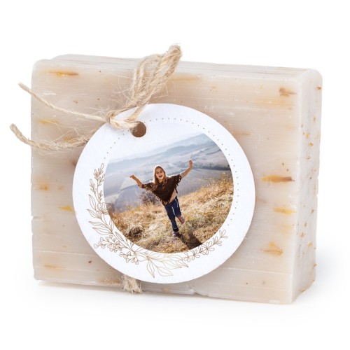 Lot de 6 savons avec étiquettes rondes