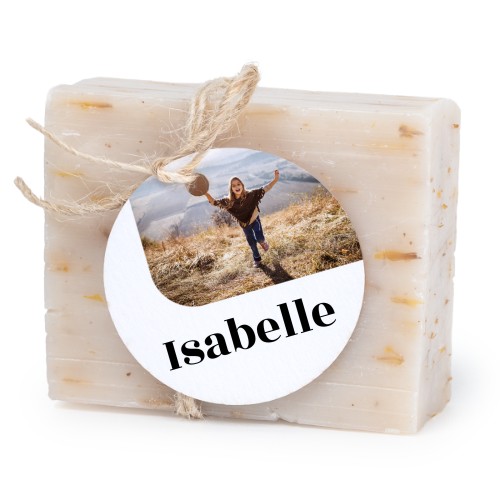 Soap bar with round label (6 pcs)