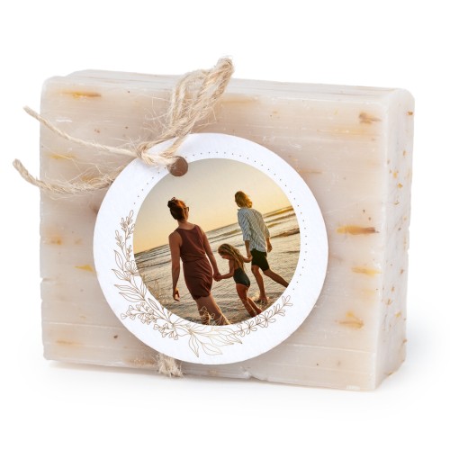 Lot de 6 savons avec étiquettes rondes