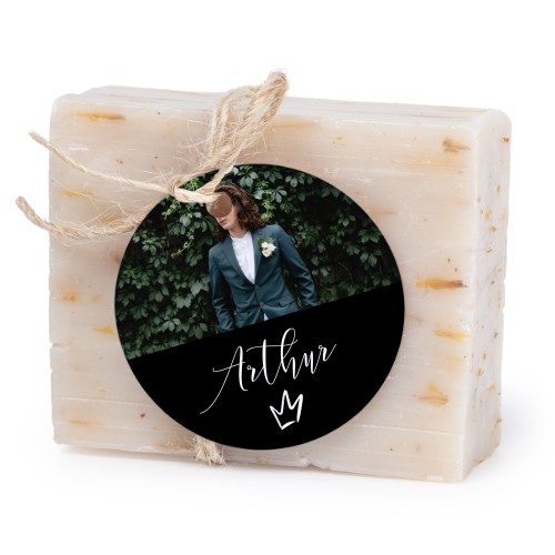 Fast tvål med rund etikett (6 st)