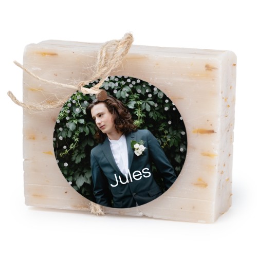 Soap bar with round label (6 pcs)