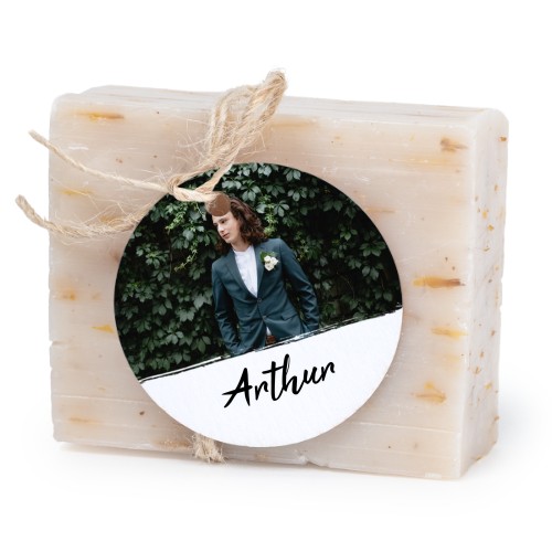 Lot de 6 savons avec étiquettes rondes