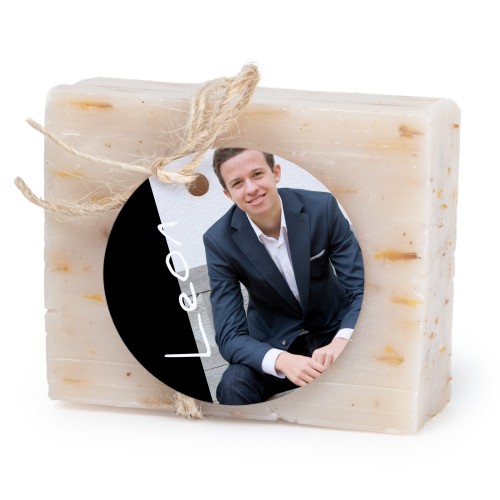 Sæbebar med rund etikette (sæt á 6)