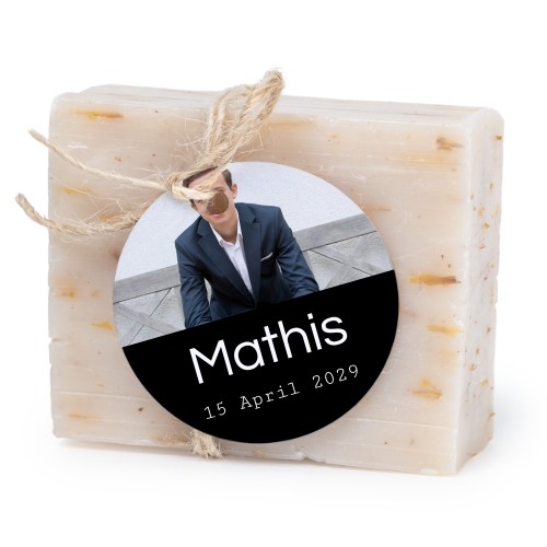 Seife mit rundem Etikett (6er-Set) Seife mit rundem Etikett (6er-Set)