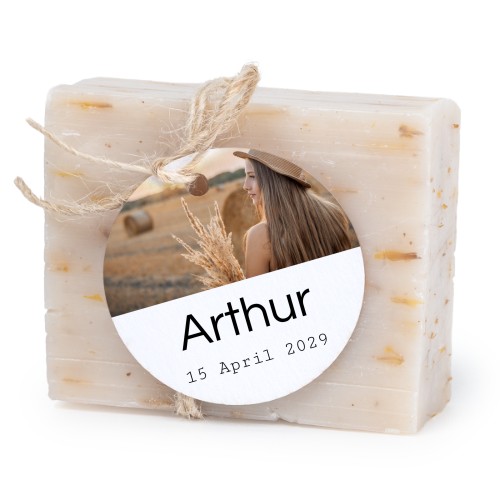 Seife mit rundem Etikett (6er-Set)