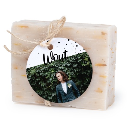 Soap bar with round label (6 pcs)