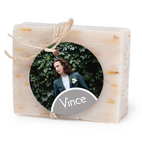 Lot de 6 savons avec étiquettes rondes