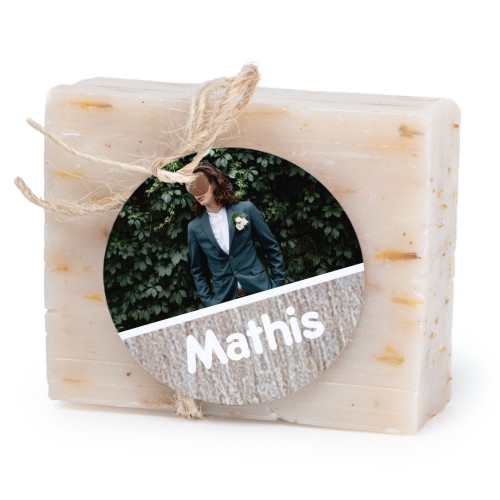 Soap bar with round label (6 pcs)