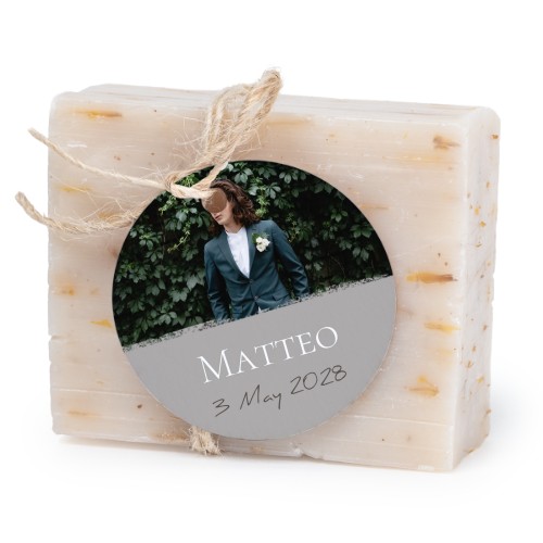 Seife mit rundem Etikett (6er-Set)