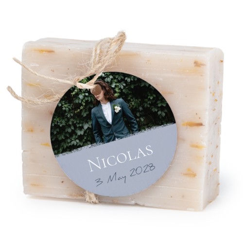 Fast tvål med rund etikett (6 st)