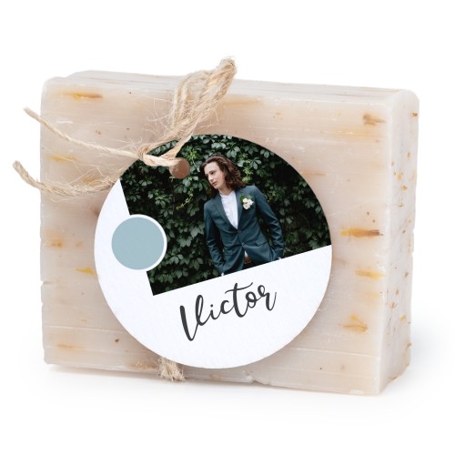 Lot de 6 savons avec étiquettes rondes