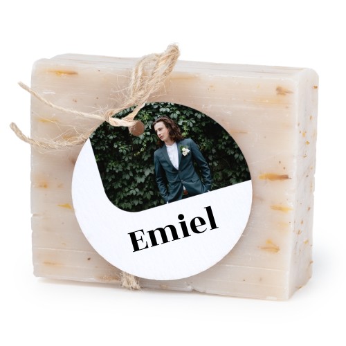 Soap bar with round label (6 pcs)