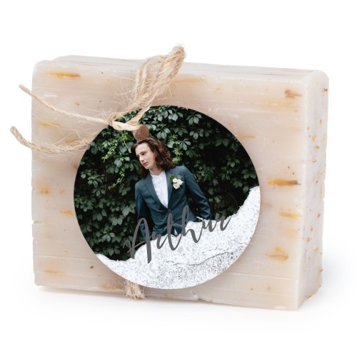 Soap bar with round label (6 pcs)