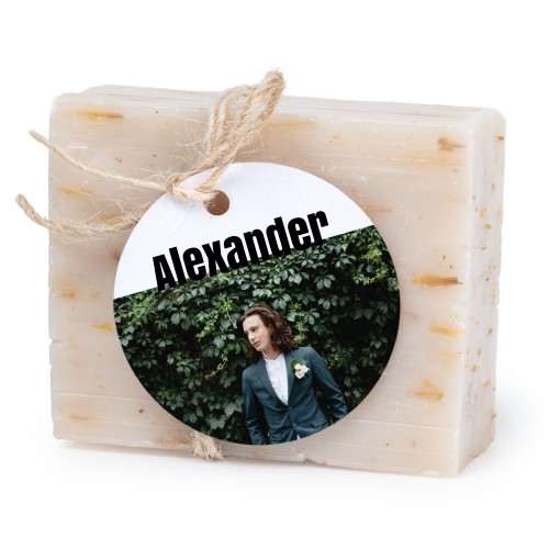 Seife mit rundem Etikett (6er-Set)