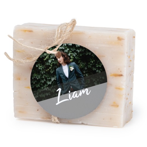 Soap bar with round label (6 pcs)