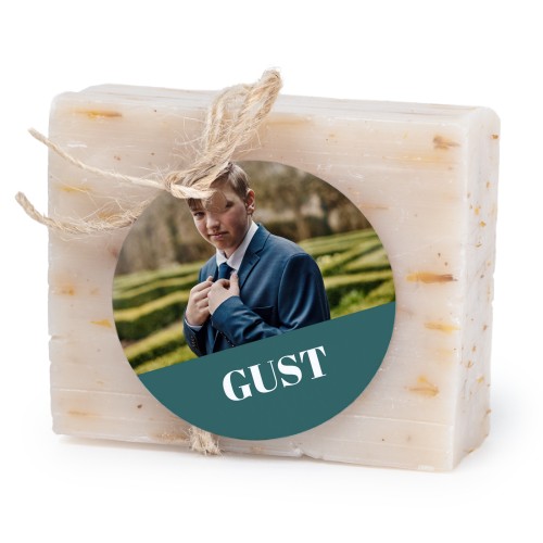 Zeepjes met rond label - set van 6