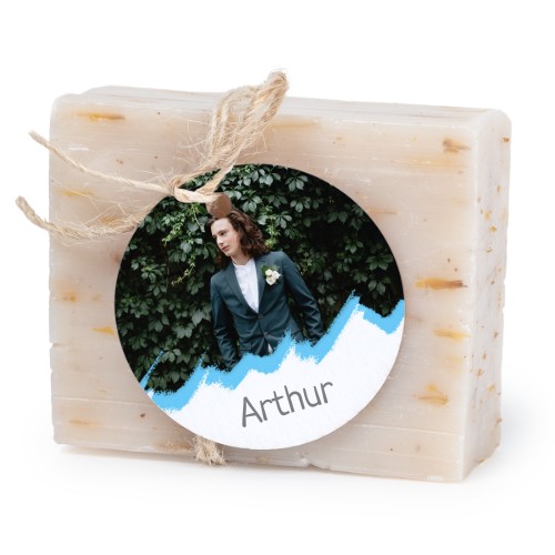 Lot de 6 savons avec étiquettes rondes