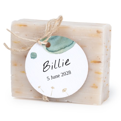 Soap bar with round label (6 pcs)