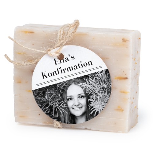 Zeepje met rond label (set van 6)