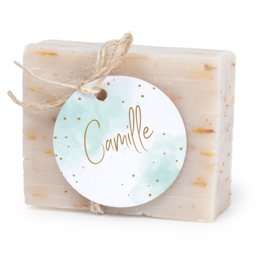 Soap bar with round label (6 pcs)