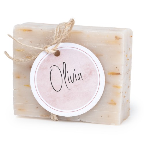 Palasaippua pyöreällä etiketillä (6 kpl) Palasaippua pyöreällä etiketillä (6 kpl)