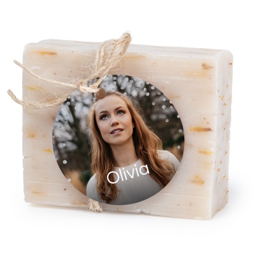 Lot de 6 savons avec étiquettes rondes Lot de 6 savons avec étiquettes rondes