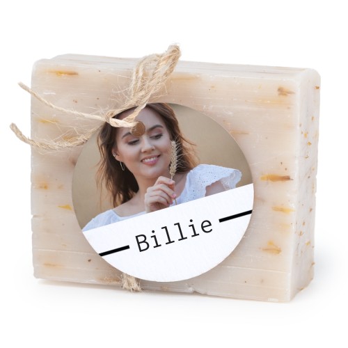 Lot de 6 savons avec étiquettes rondes Lot de 6 savons avec étiquettes rondes