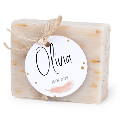 Zeepjes met rond label - set van 6 Zeepjes met rond label - set van 6