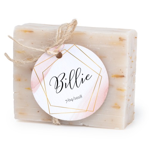 Fast tvål med rund etikett (6 st)