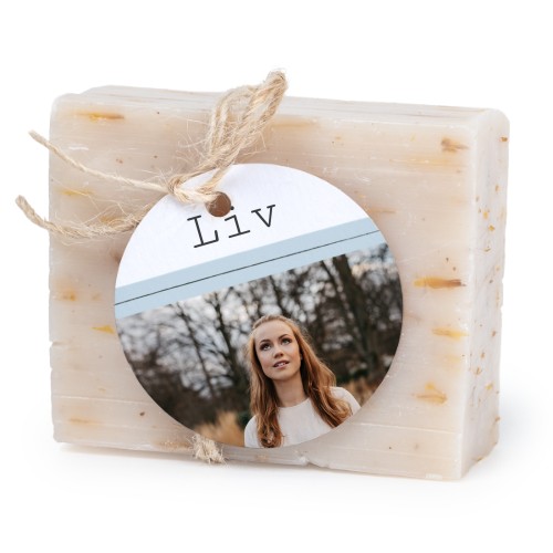 Lot de 6 savons avec étiquettes rondes