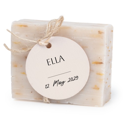 Soap bar with round label (6 pcs)