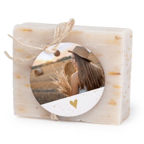 Fast tvål med rund etikett (6 st)