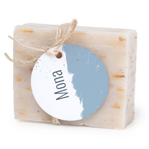 Soap bar with round label (6 pcs)