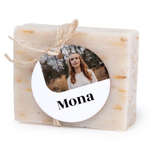 Lot de 6 savons avec étiquettes rondes