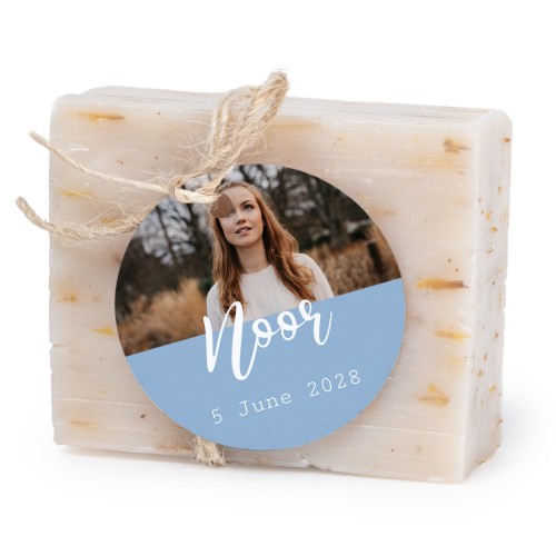 Lot de 6 savons avec étiquettes rondes