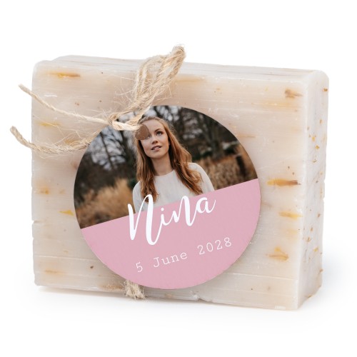 Lot de 6 savons avec étiquettes rondes