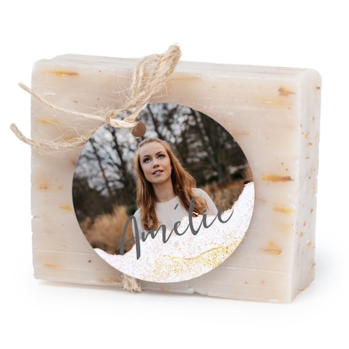 Seife mit rundem Etikett (6er-Set)