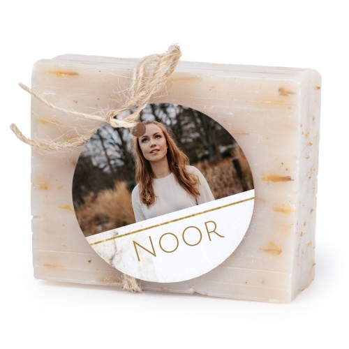 Fast tvål med rund etikett (6 st)