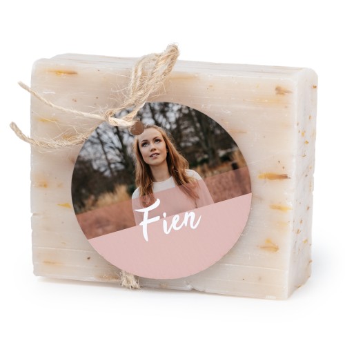 Soap bar with round label (6 pcs)