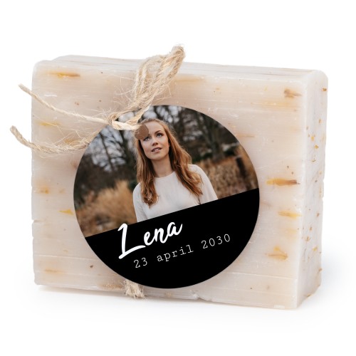 Soap bar with round label (6 pcs)