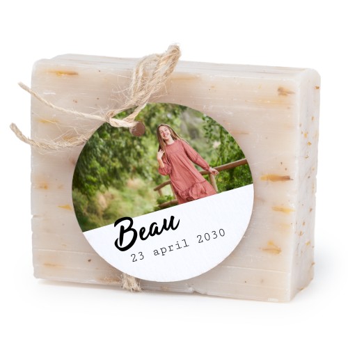 Soap bar with round label (6 pcs)