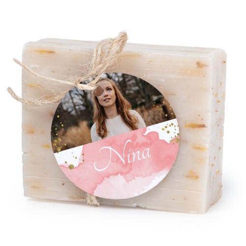 Zeepje met rond label (set van 6)