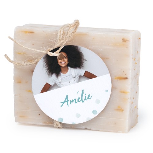 Lot de 6 savons avec étiquettes rondes