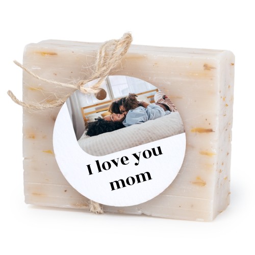 Lot de 6 savons avec étiquettes rondes